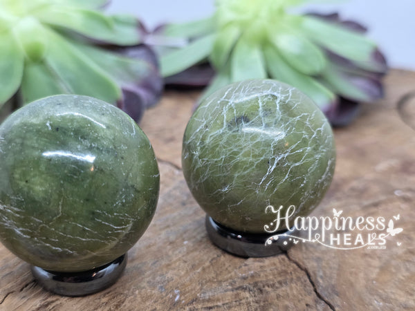 Nephrite Jade Spheres - 40mm