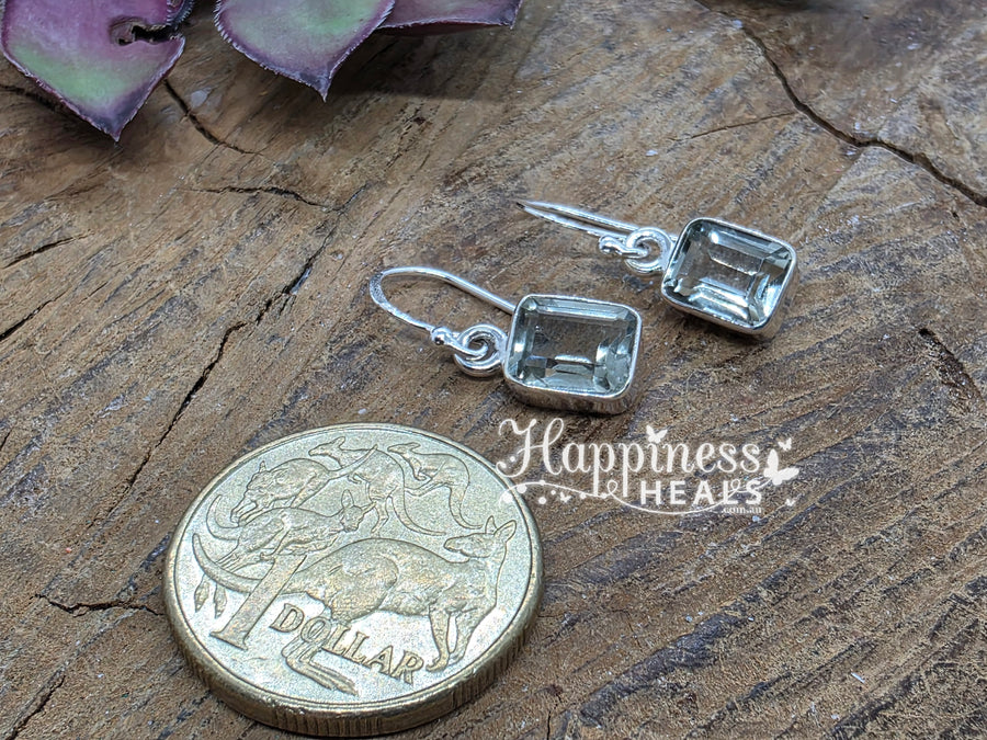 Green Amethyst Earrings