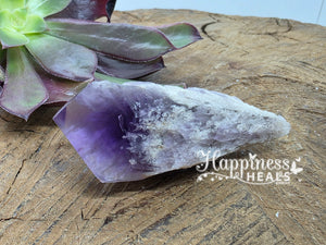 Dragon Tooth Amethyst Elestial Crystal Point Wand