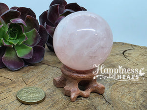 Esfera de Cuarzo Rosa - 14.5cm