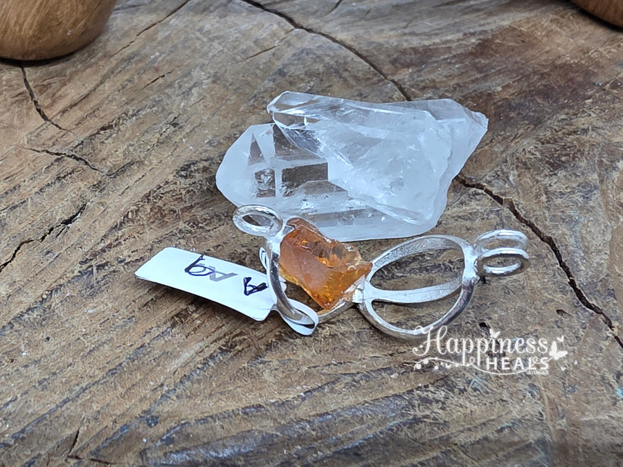 Citrine Opening Cage Pendant