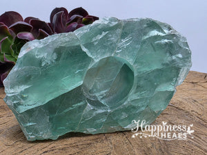 Fluorite Tea Light Candle Holder
