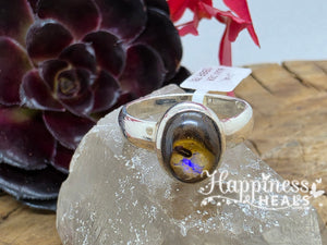 Boulder Opal Ring - Size: 8.5