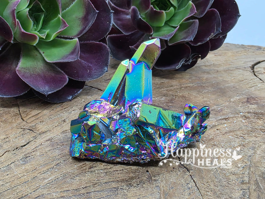 Rainbow Quartz Points