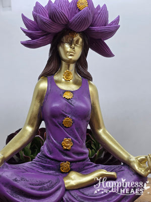 Backflow Fountain - Chakra Lady with Lotus Hat