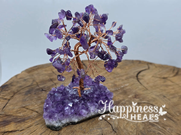 Amethyst Chip Tree with Amethyst Base