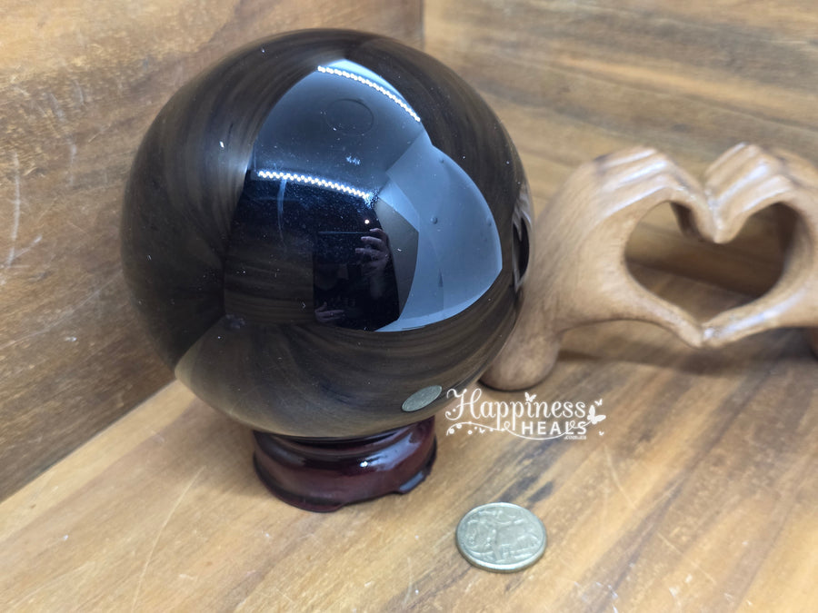 Black Obsidian Sphere