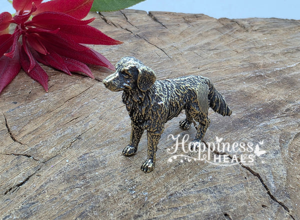 Brass Dog Figurine – Guardian of Loyalty & Grounded Energy - Medium