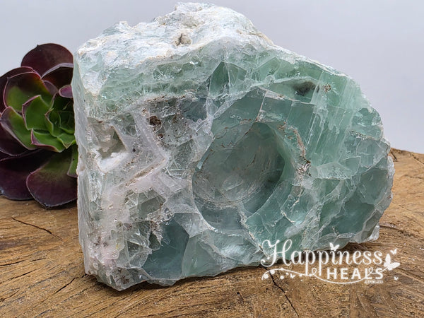 Fluorite Tea Light Candle Holder