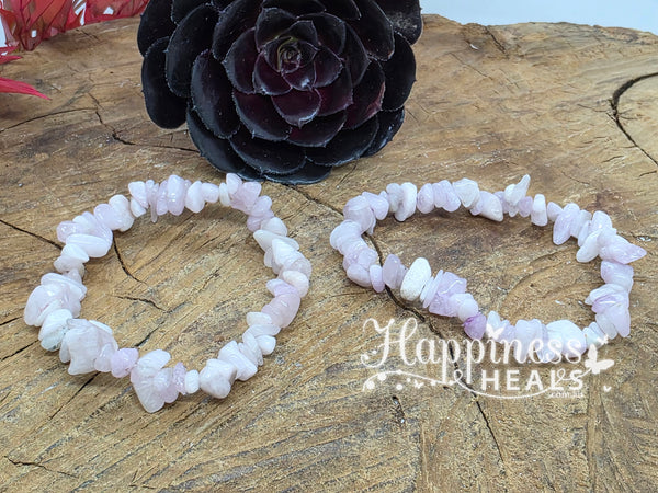 Kunzite Chip Bracelet 🌸