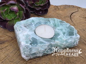 Fluorite Tea Light Candle Holder