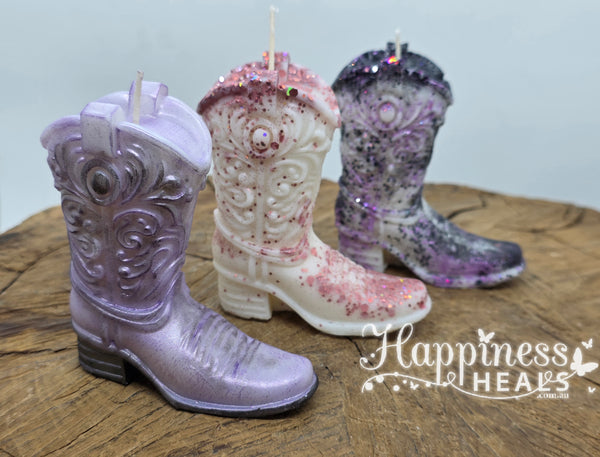 Cowboy Boot Candle
