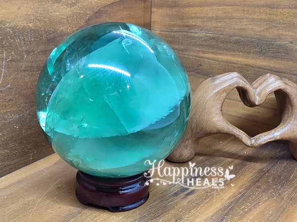 Green Fluorite Sphere