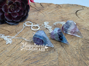 Fluorite Pendulum – Intuition, Focus & Energy Flow 🔮🌈