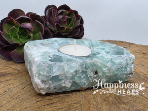 Fluorite Tea Light Candle Holder