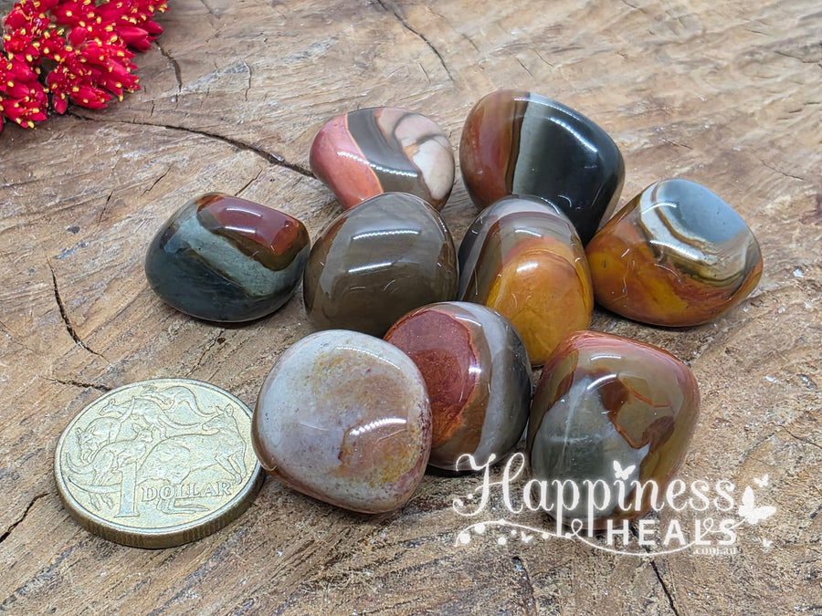 Polychrome Jasper (Tumbled) 🌍🔥