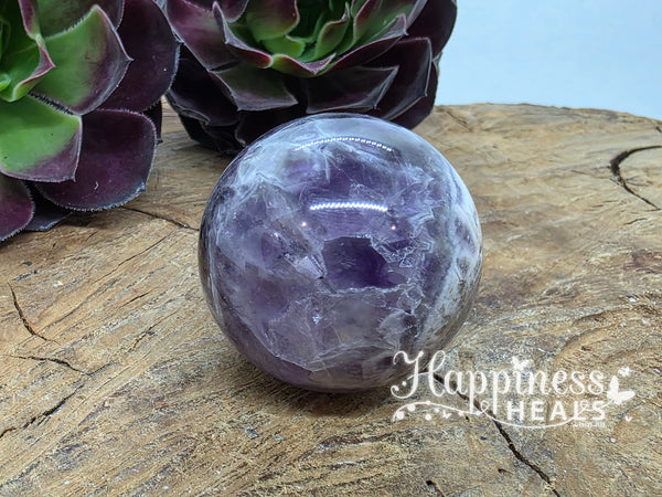 Chevron Amethyst Sphere – Intuition, Inner Strength & Spiritual Alignment 💜⛰️