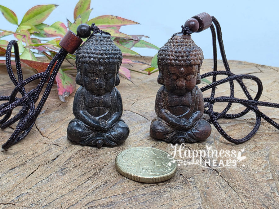 Wooden Buddha Necklace