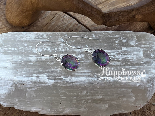 Mystic Topaz Quartz Earrings