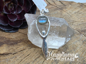 Labradorite Goddess Pendant