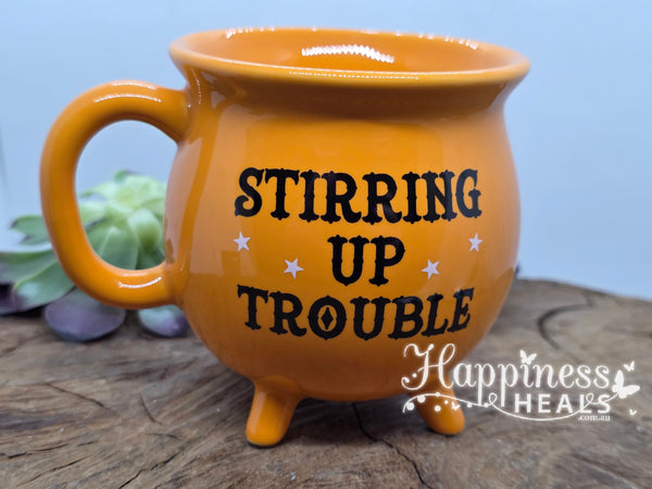 “Stirring Up Trouble” Cauldron Mug 🧪🖤
