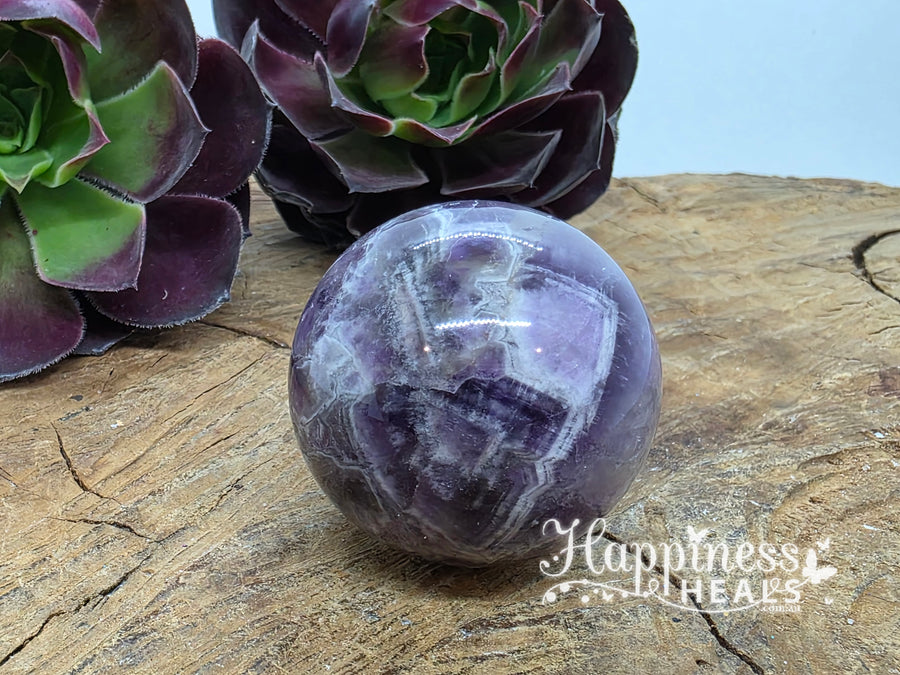 Chevron Amethyst Sphere – Intuition, Inner Strength & Spiritual Alignment 💜⛰️