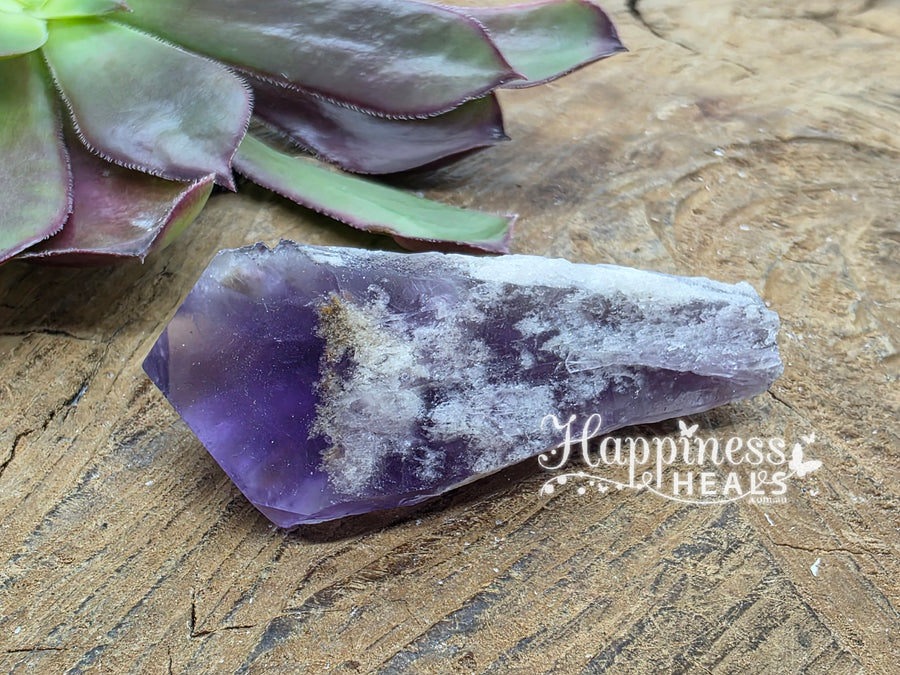 Dragon Tooth Amethyst Elestial Crystal Point Wand