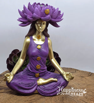 Backflow Fountain - Chakra Lady with Lotus Hat