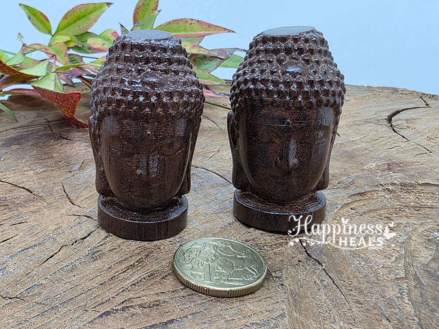 Wooden Buddha Head