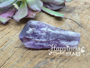 Dragon Tooth Amethyst Elestial Crystal Point Wand