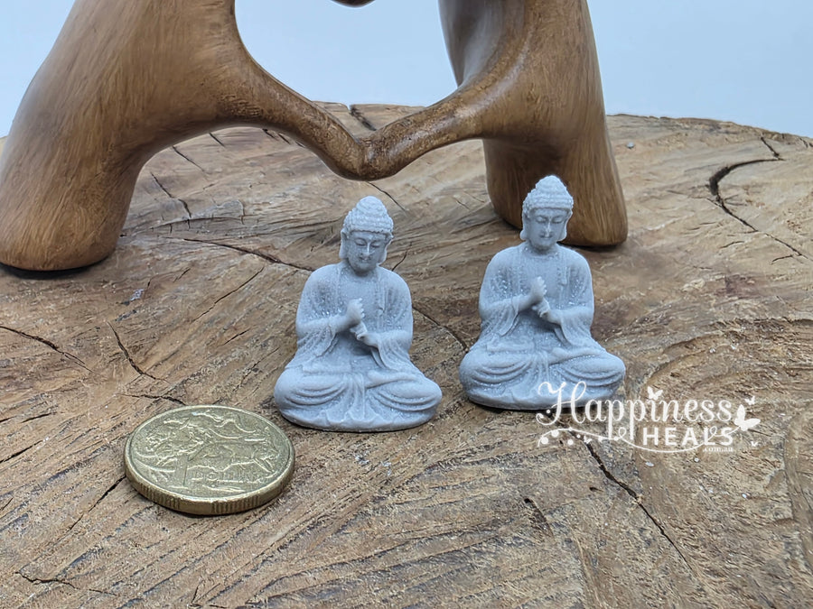 Stone Look Meditating Buddha