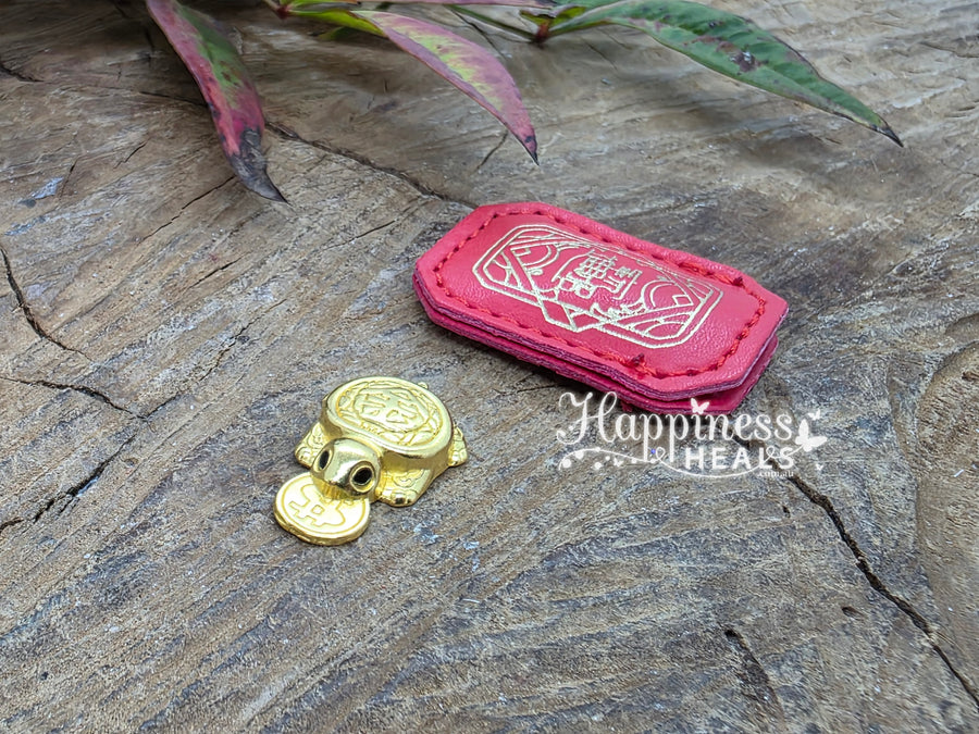 Lucky Coin Turtle with Pouch