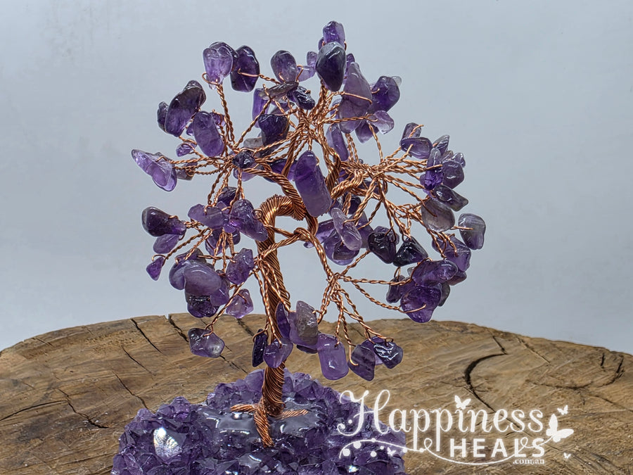 Amethyst Chip Tree with Amethyst Base