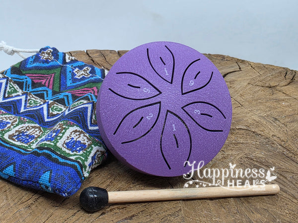 Steel Tongue Drum - 6 Tones - Purple