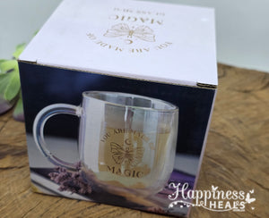 "You Are Made of Magic" Double Walled Glass Mug ✨☕