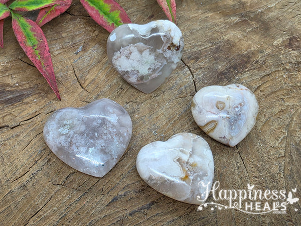 Flower Agate Heart
