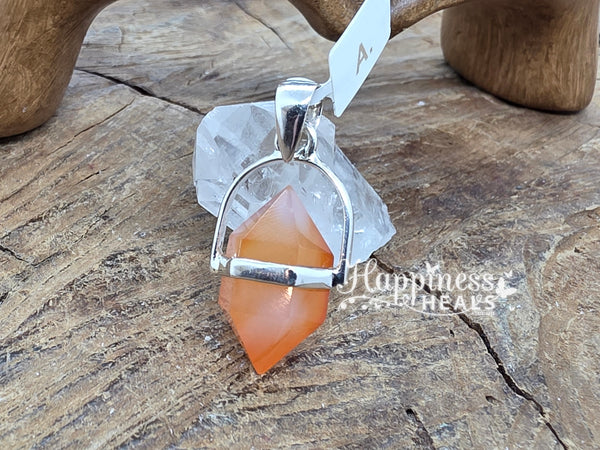 Carnelian Double Point Pendant