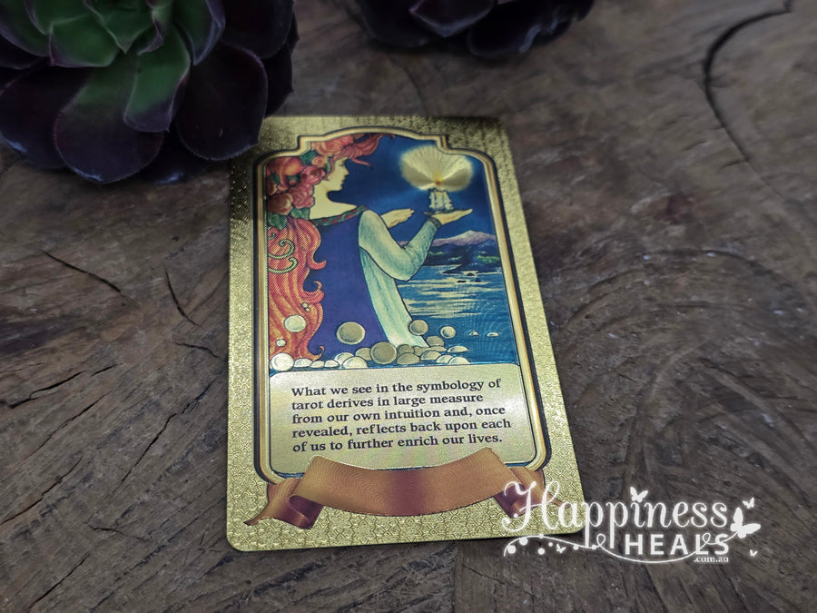 Gold Foil The Rider Tarot  - The Fool