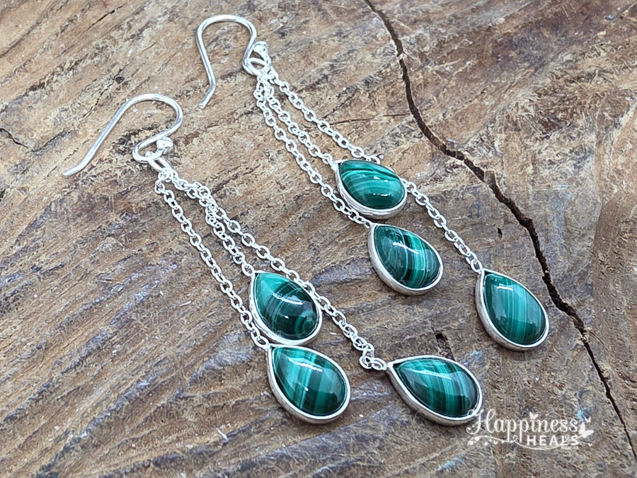 Malachite Earrings