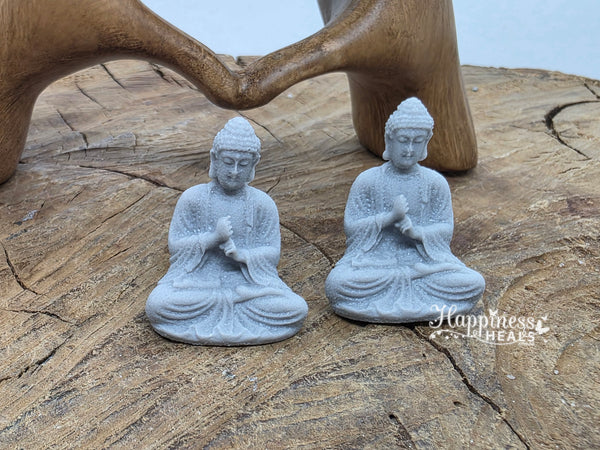 Stone Look Meditating Buddha