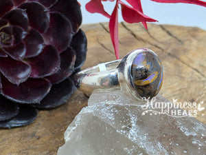 Boulder Opal Ring - Ring Size: 8.5
