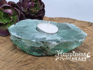 Fluorite Tea Light Candle Holder