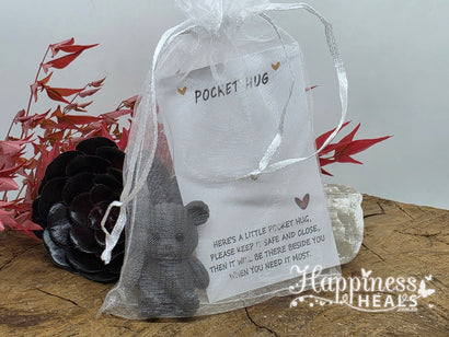A Little Pocket Hug - Bear - Dark Gray