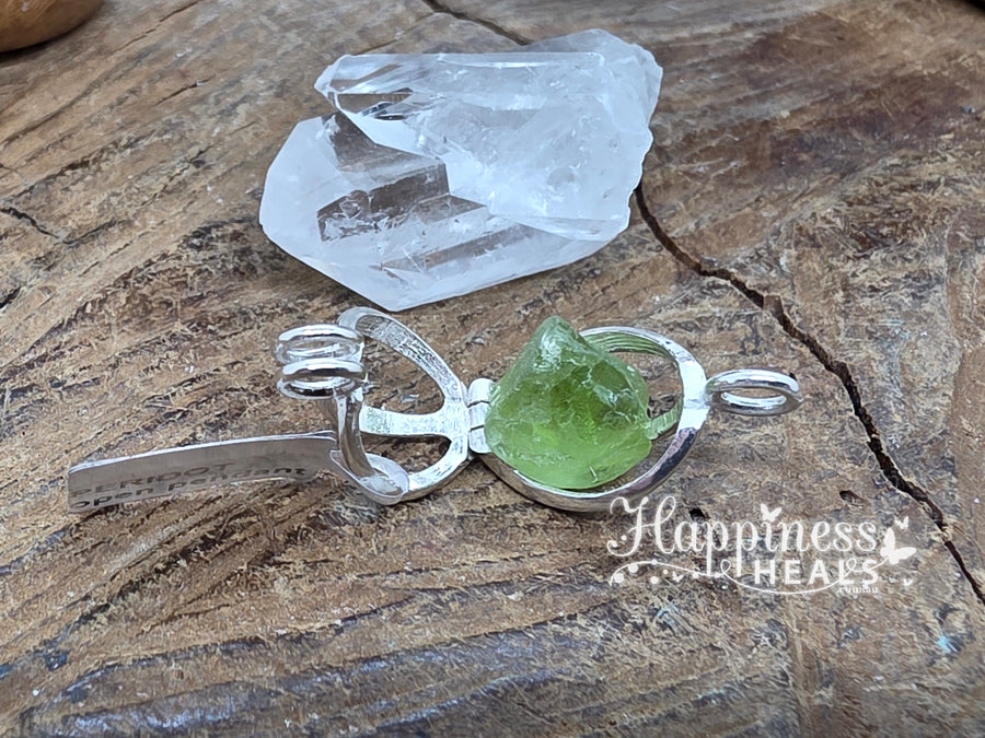 Peridot Opening Cage Pendant