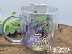 "You Are Made of Magic" Double Walled Glass Mug ✨☕