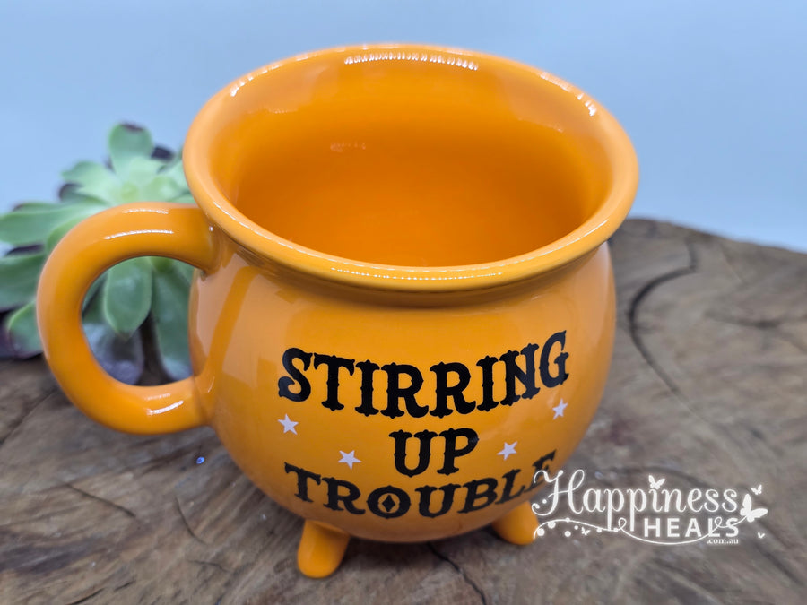 “Stirring Up Trouble” Cauldron Mug 🧪🖤