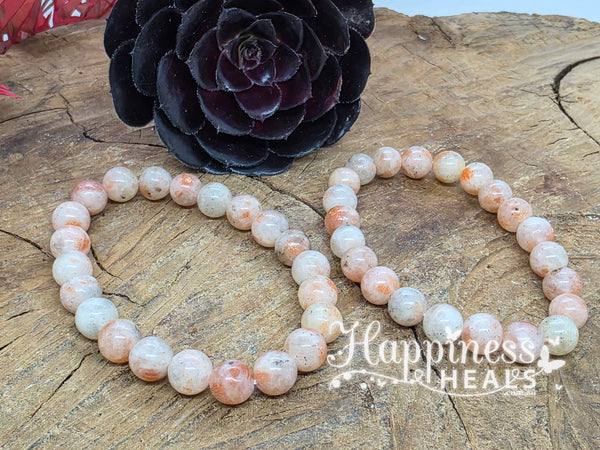 Sunstone Bracelet -8mm Ball