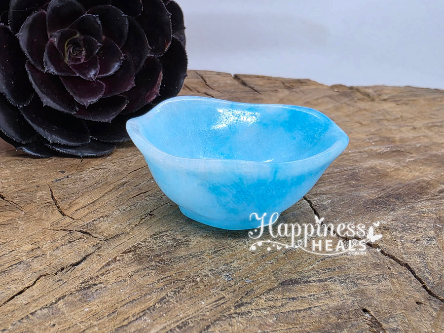 Blue Aragonite Bowl