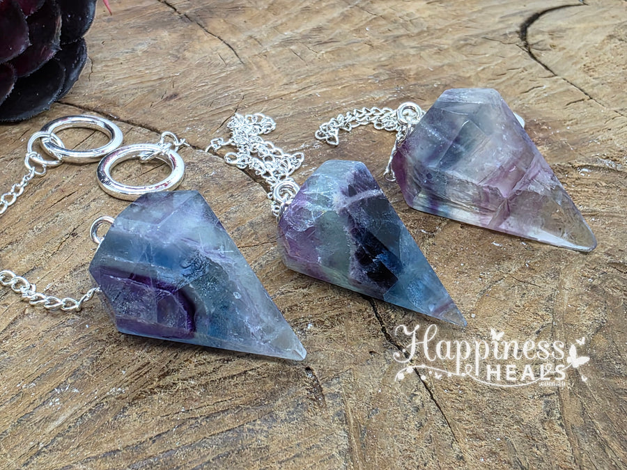 Fluorite Pendulum – Intuition, Focus & Energy Flow 🔮🌈