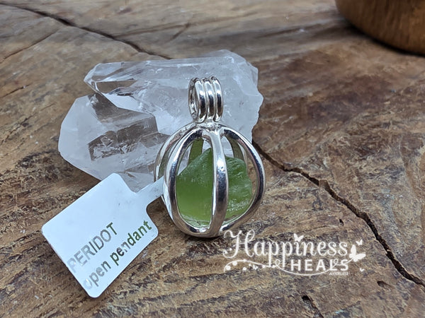 Peridot Opening Cage Pendant